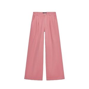 Zara Mid-Rise Pleat Jean